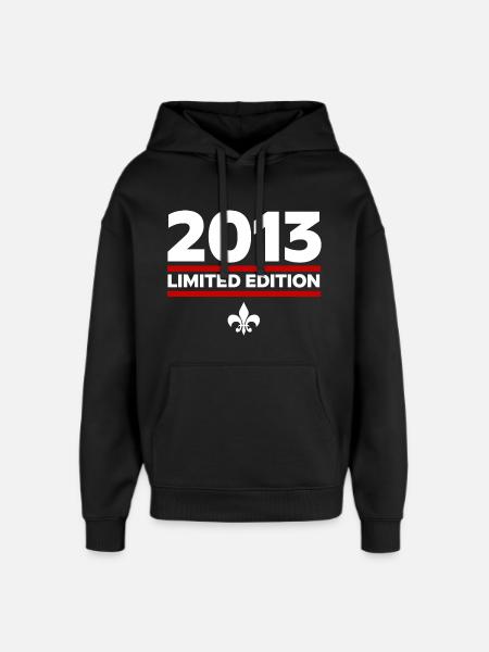 2013 Limited Edition - Oversized Unisex Hoodie by Stanley/Stella - black