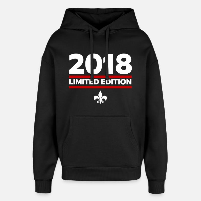 Édition limitée 2018 - Sweat à capuche unisexe Stanley/Stella Oversized - noir