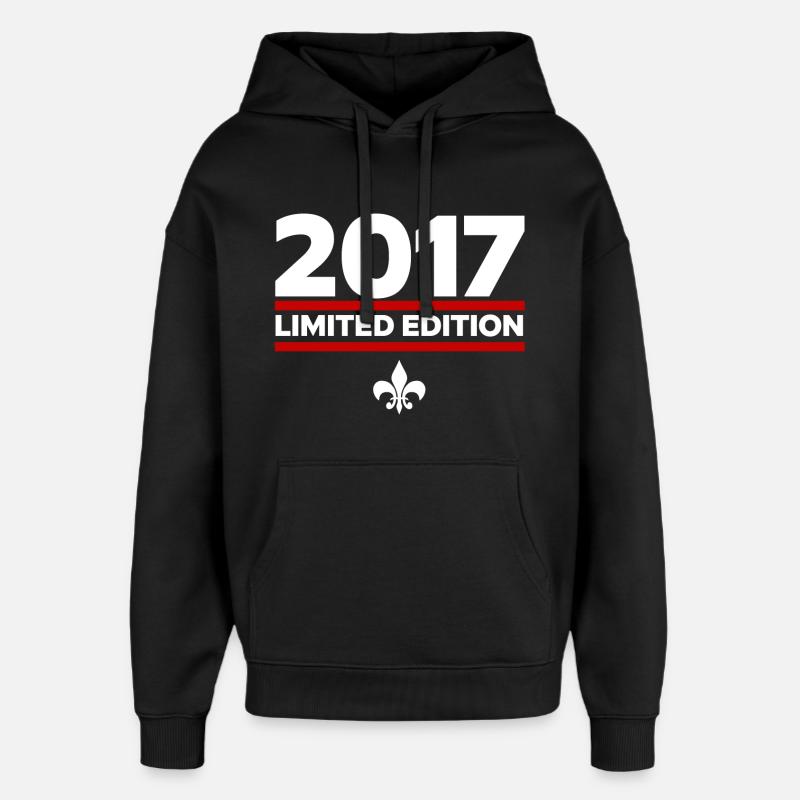 Édition limitée 2017 - Sweat à capuche unisexe Stanley/Stella Oversized - noir