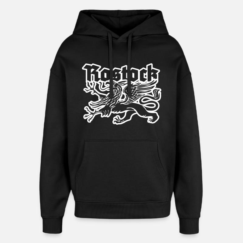 Rostock - Sweat à capuche unisexe Stanley/Stella Oversized - noir