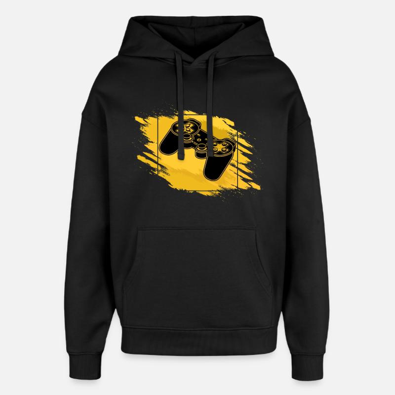 Gaming Controller Retro - Oversized Unisex Hoodie by Stanley/Stella - black