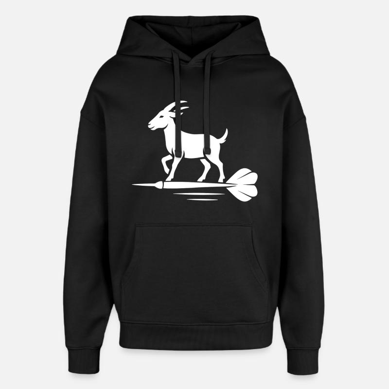 Bock auf Dart - Sweat à capuche unisexe Stanley/Stella Oversized - noir