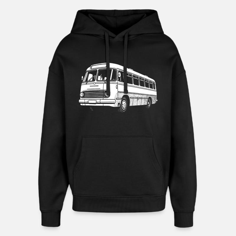Légende de l’autobus - Sweat à capuche unisexe Stanley/Stella Oversized - noir