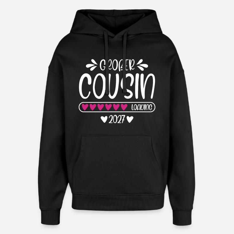 Big Cousin 2027 loading - Oversized Unisex Hoodie by Stanley/Stella - black