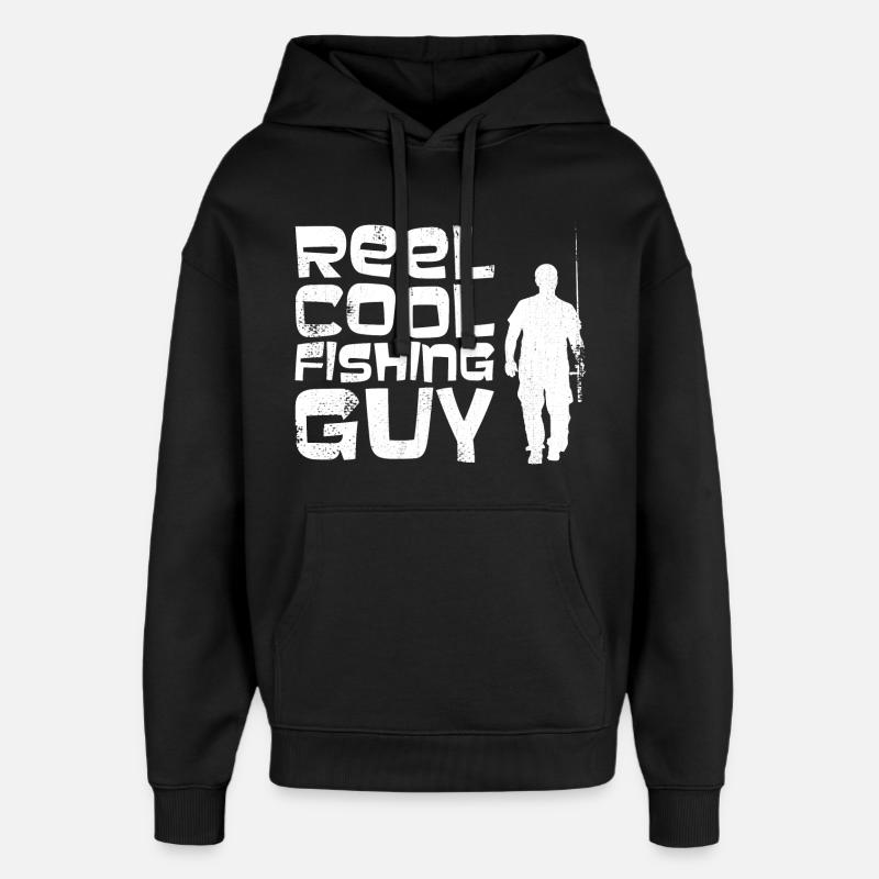 Pêcheur cool - Sweat à capuche unisexe Stanley/Stella Oversized - noir