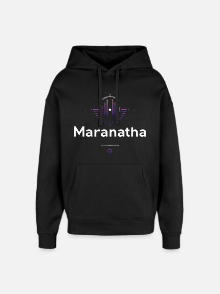 Maranatha Worship Wave - Oversized Unisex Hoodie by Stanley/Stella - black