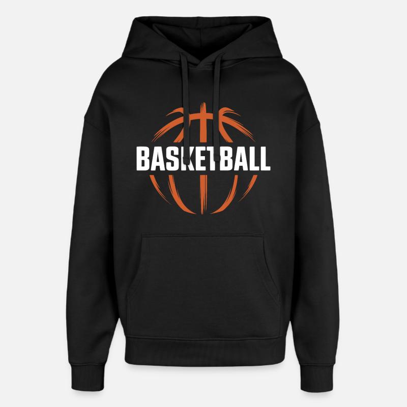 Basket-ball Joueurs de basket-ball - Sweat à capuche unisexe Stanley/Stella Oversized - noir