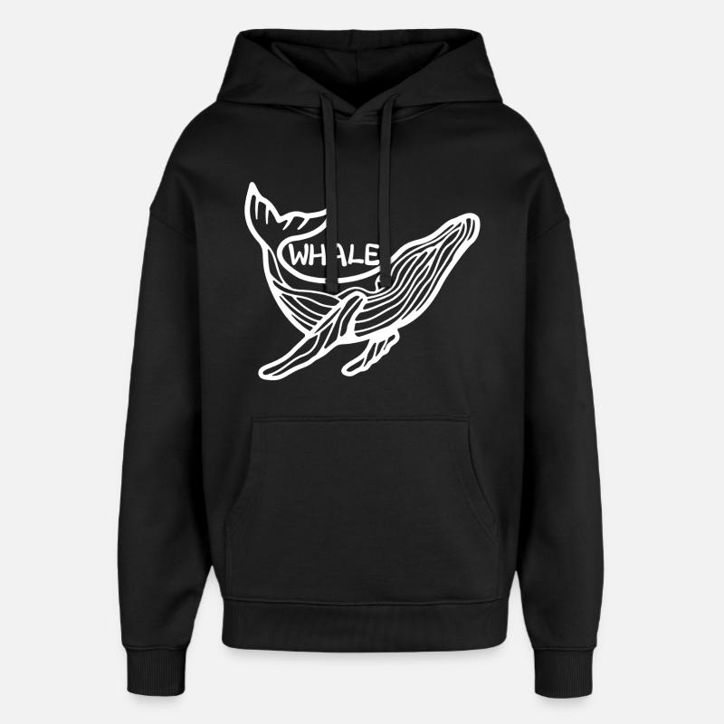 Le géant des mers - Sweat à capuche unisexe Stanley/Stella Oversized - noir