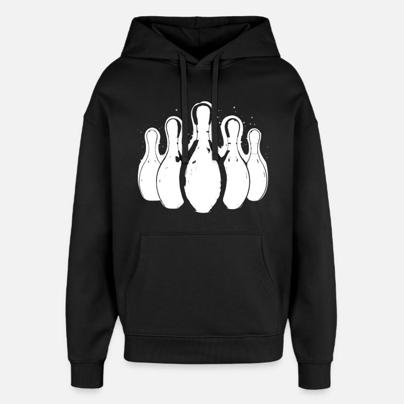 Bowling - Oversized Unisex Hoodie von Stanley/Stella - Schwarz