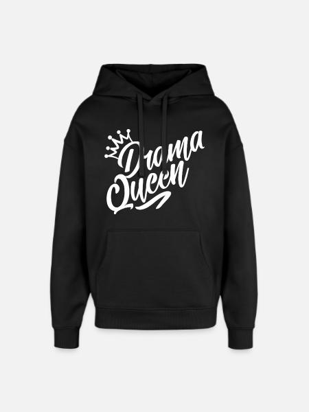 drama queen - Oversized Unisex Hoodie by Stanley/Stella - black