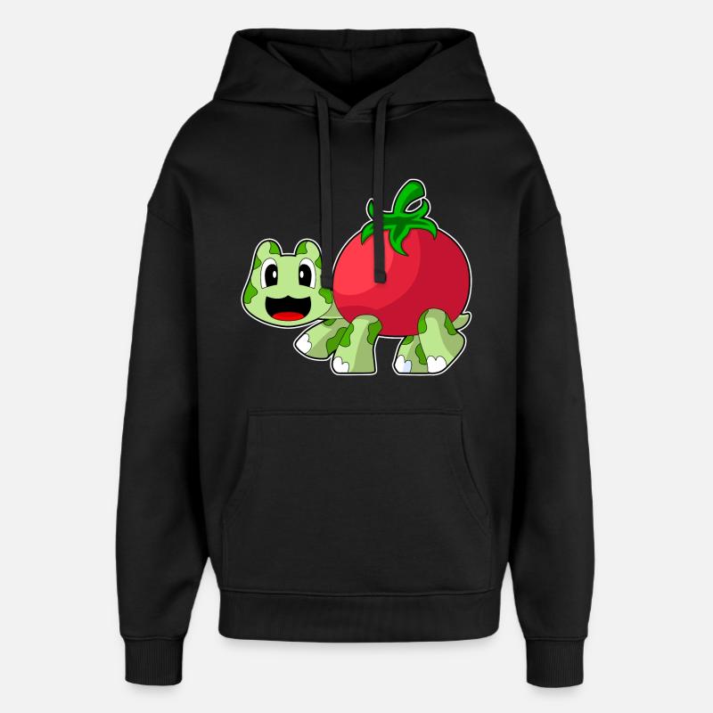 Turtle Tomato - Oversized Unisex Hoodie by Stanley/Stella - black