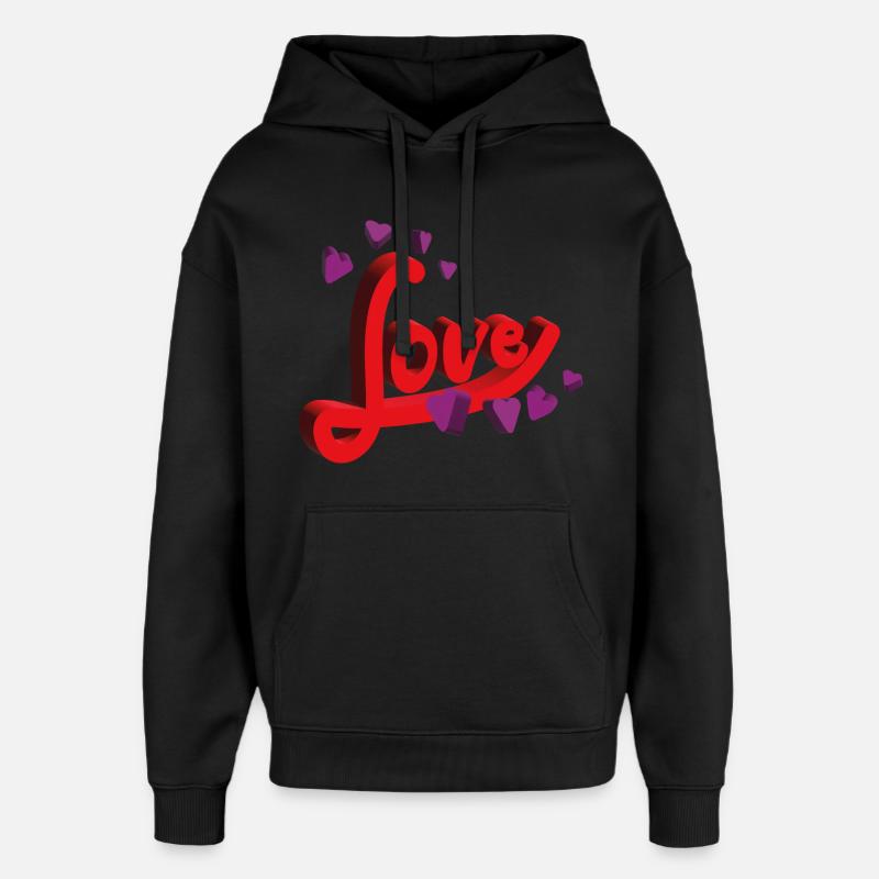 Salutations de - de n’importe où - Sweat à capuche unisexe Stanley/Stella Oversized - noir
