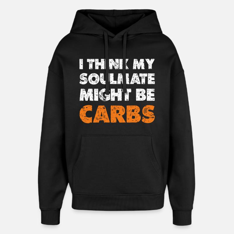 Les glucides comme âmes sœurs - Sweat à capuche unisexe Stanley/Stella Oversized - noir