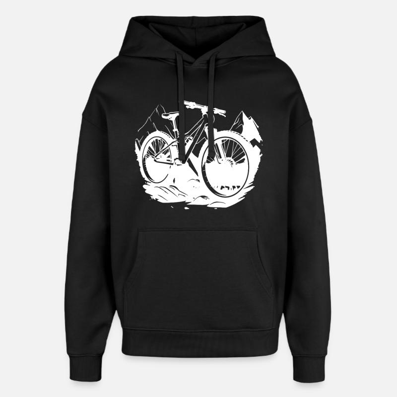 Graphismes de VTT - Sweat à capuche unisexe Stanley/Stella Oversized - noir