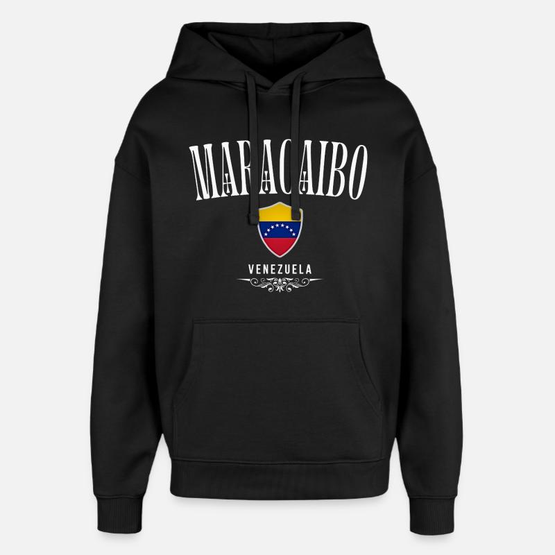 Maracaibo Venezuela, souvenir Maracaibo - Sweat à capuche unisexe Stanley/Stella Oversized - noir