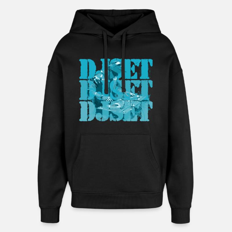 DJ Set - Oversized Unisex Hoodie von Stanley/Stella - Schwarz
