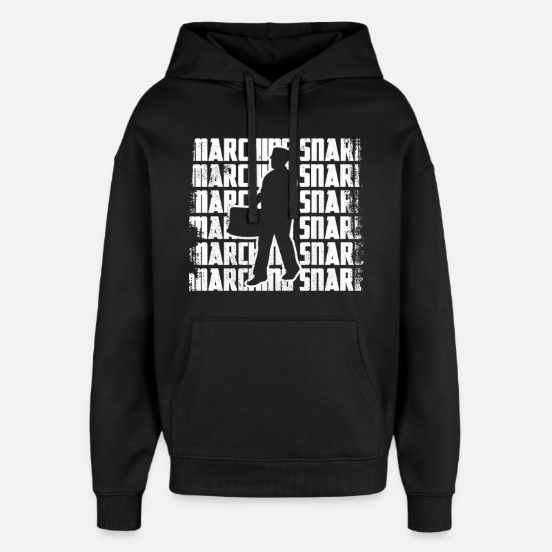 Drôle Snarl Batteur - Sweat à capuche unisexe Stanley/Stella Oversized - noir