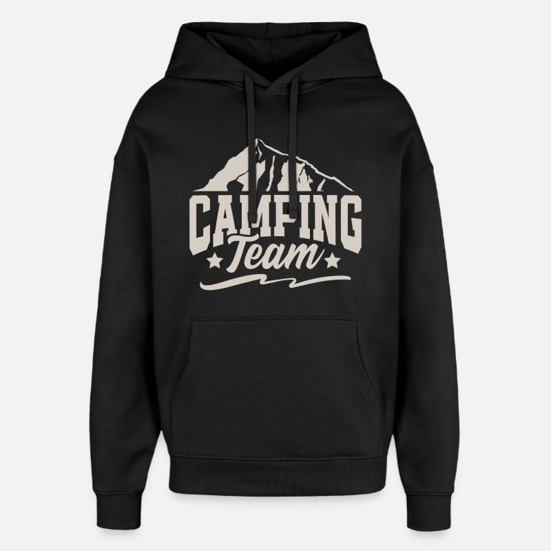 Équipe de camping Camper Campen - Sweat à capuche unisexe Stanley/Stella Oversized - noir