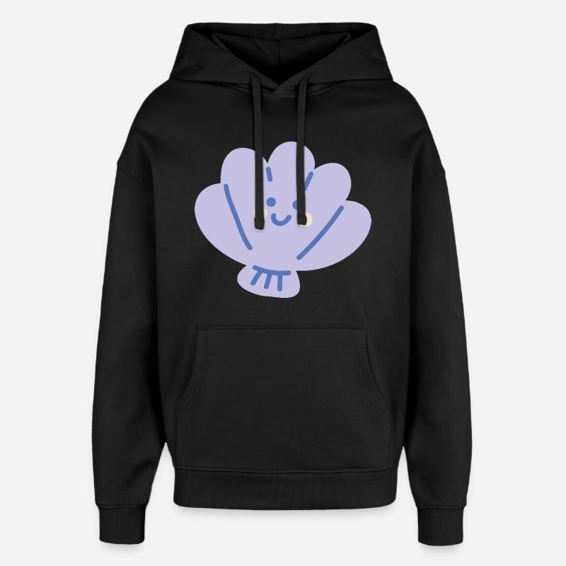 Coquille Océan - Sweat à capuche unisexe Stanley/Stella Oversized - noir