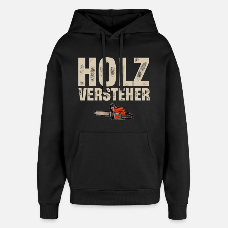 bûcheron - Sweat à capuche unisexe Stanley/Stella Oversized - noir