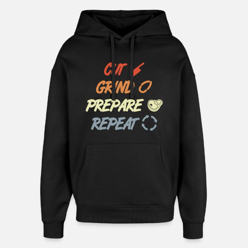 Citation de Metzger - Sweat à capuche unisexe Stanley/Stella Oversized - noir