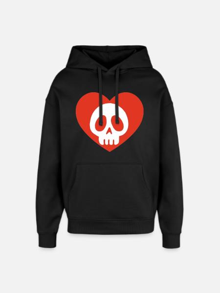 Mortal Love - Oversized Unisex Hoodie by Stanley/Stella - black