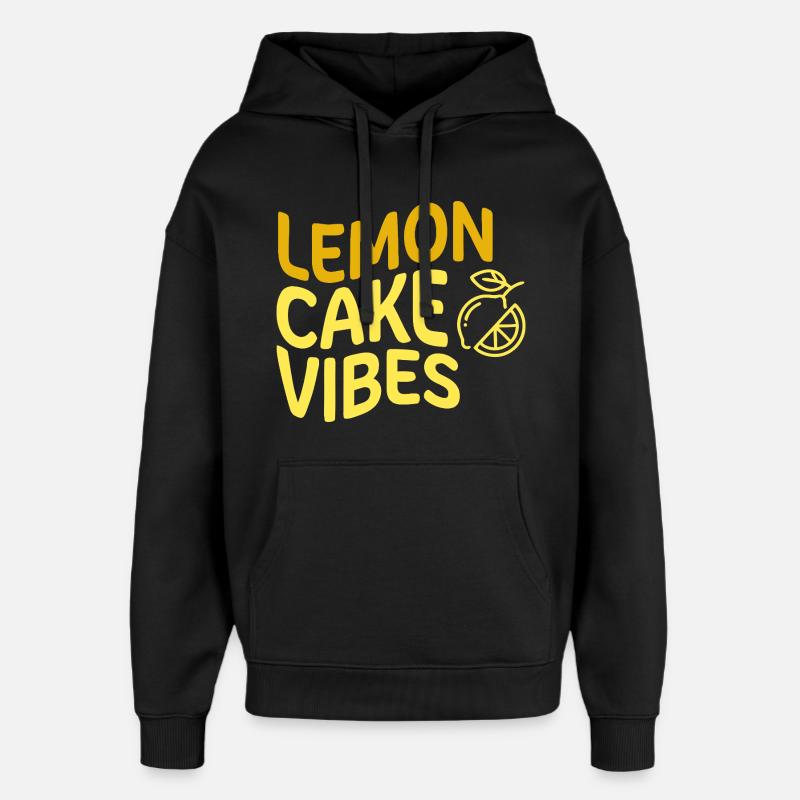 Gâteau au citron vibrateurs Zitronenkuchen - Sweat à capuche unisexe Stanley/Stella Oversized - noir