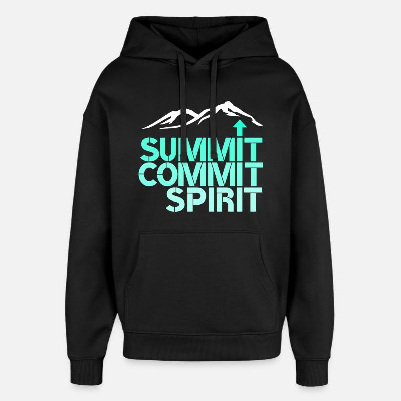 spirit commit summit - Oversized Unisex Hoodie von Stanley/Stella - Schwarz