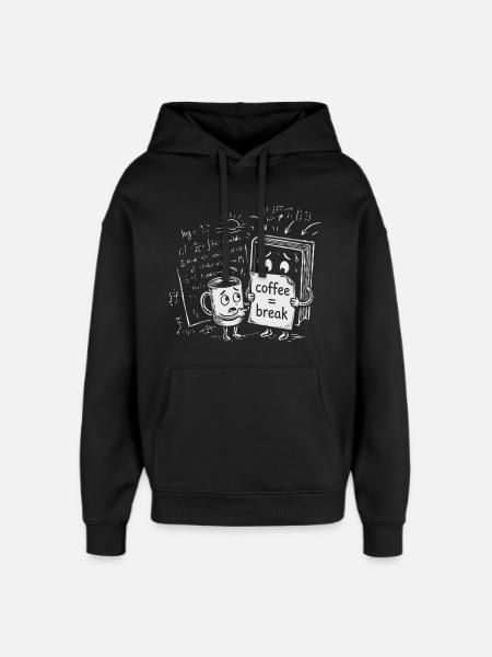 Wissens-Chaos: Coffee Break Büro Geschenk - Oversized Unisex Hoodie von Stanley/Stella - Schwarz