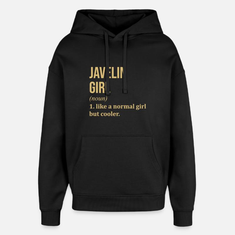 javelot - Sweat à capuche unisexe Stanley/Stella Oversized - noir