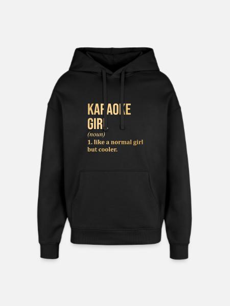 Karaoke Karaoke Karaoke - Oversized Unisex Hoodie by Stanley/Stella - black