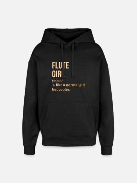 flûte - Sweat à capuche unisexe Stanley/Stella Oversized - noir