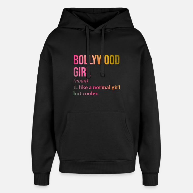 Bollywood - Sweat à capuche unisexe Stanley/Stella Oversized - noir