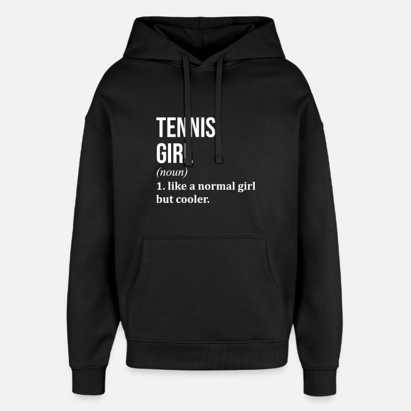 tennis - Sweat à capuche unisexe Stanley/Stella Oversized - noir