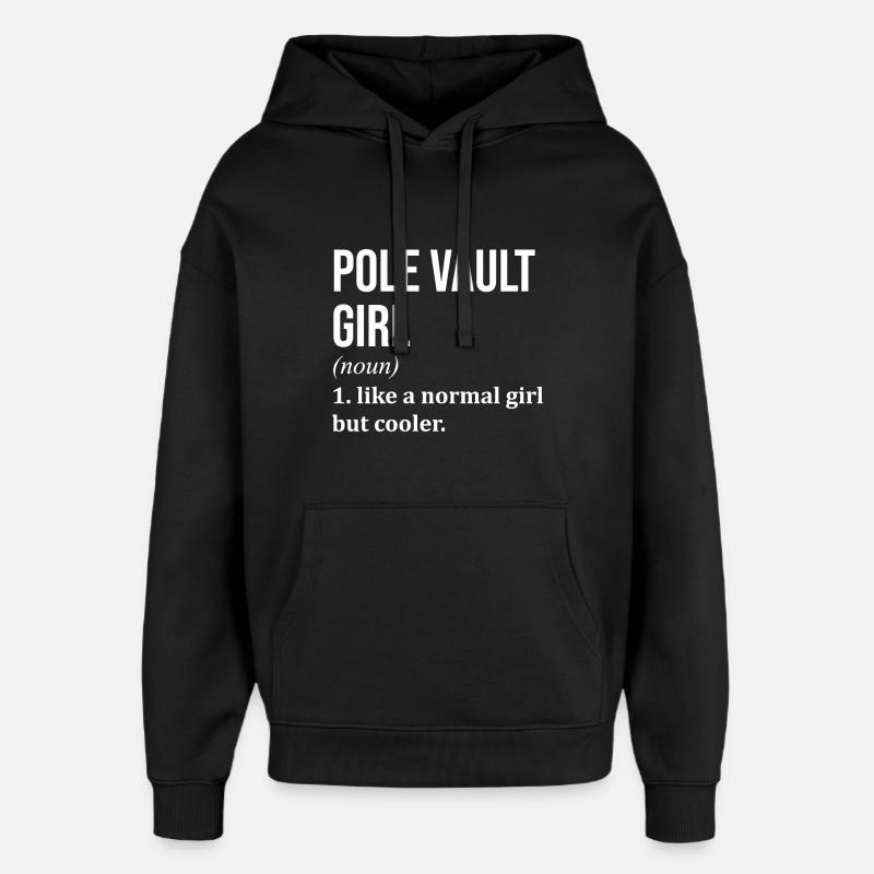 Stabhochsprung - Oversized Unisex Hoodie von Stanley/Stella - Schwarz