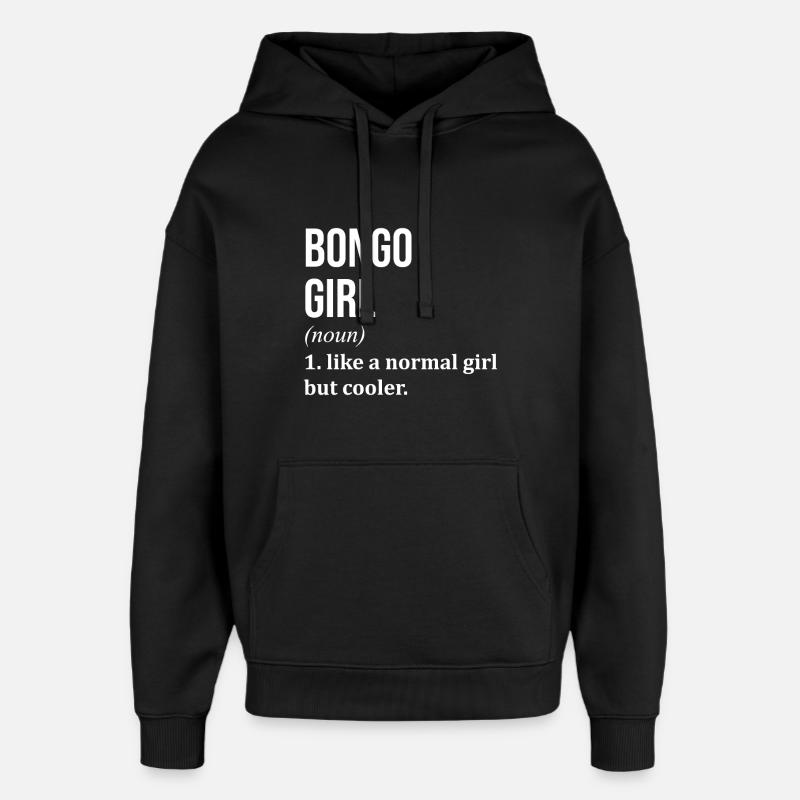 Bongo - Oversized Unisex Hoodie von Stanley/Stella - Schwarz