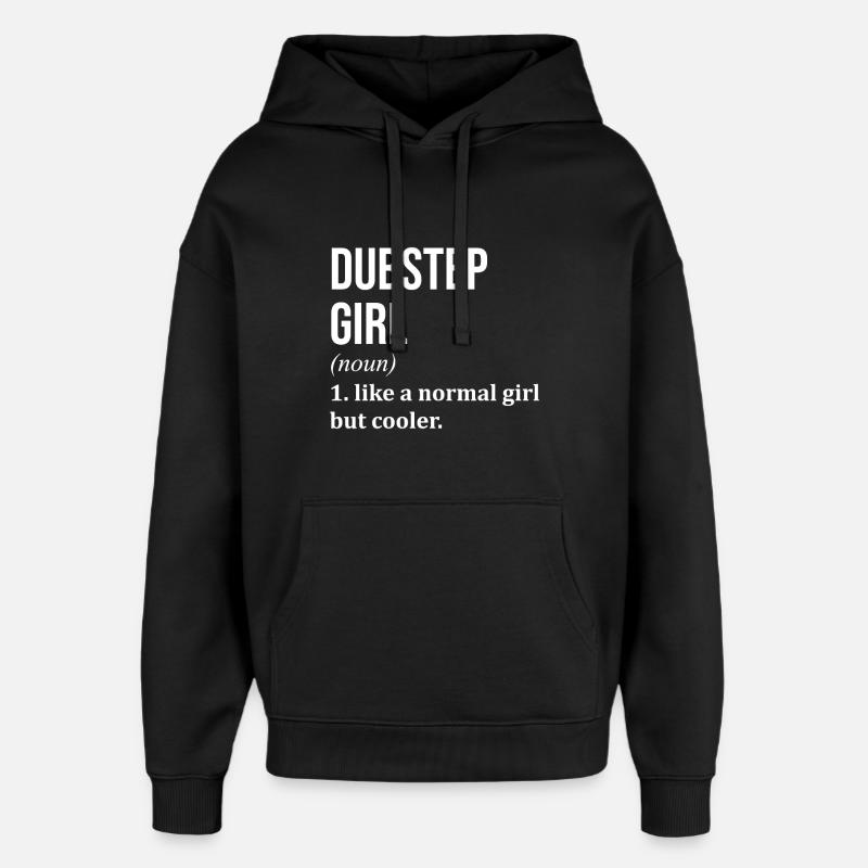 dubstep - Sweat à capuche unisexe Stanley/Stella Oversized - noir