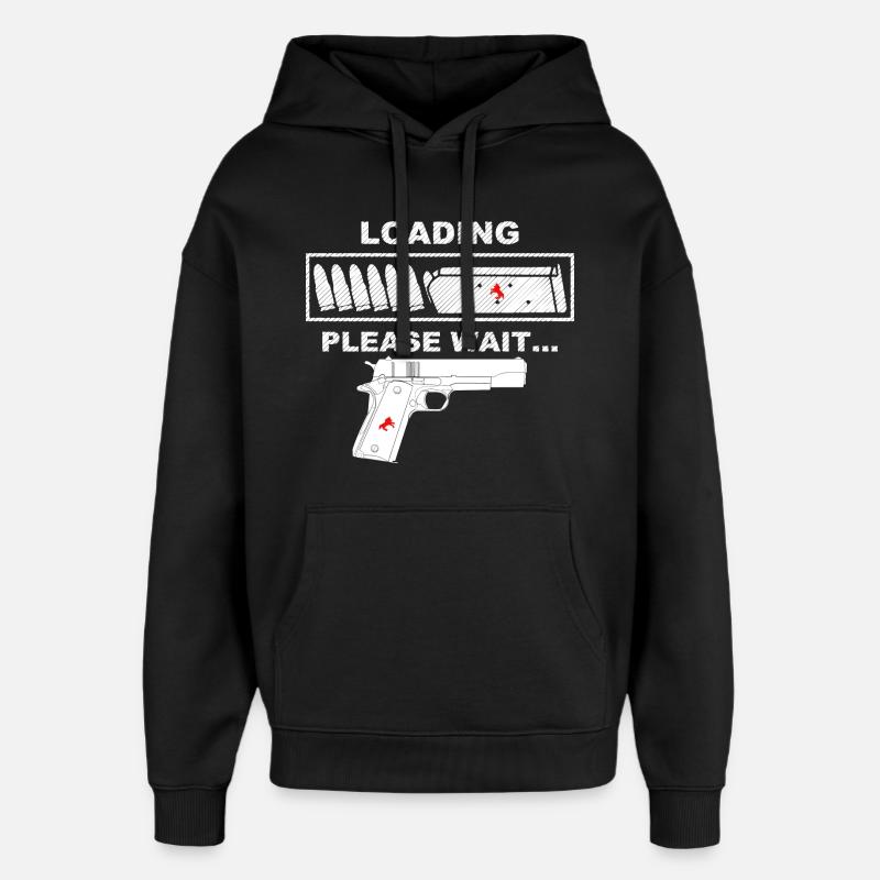 Propriétaire d’armes, 9mm - Sweat à capuche unisexe Stanley/Stella Oversized - noir
