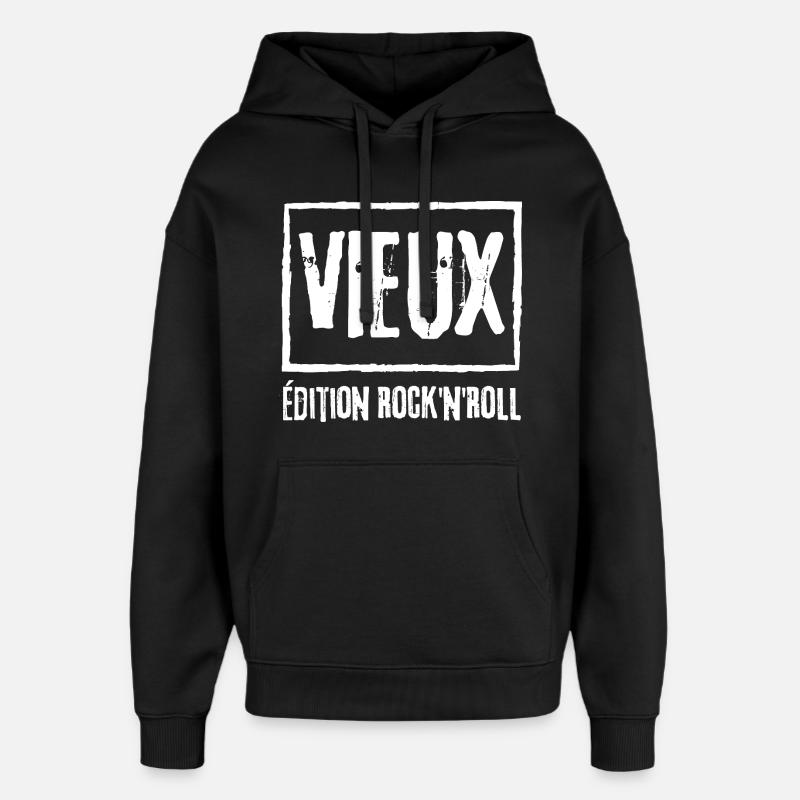 VIEUX édition Rock - Sweat à capuche unisexe Stanley/Stella Oversized - noir