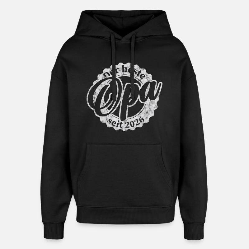 Der Beste Opa seit 2026 - Oversized Unisex Hoodie von Stanley/Stella - Schwarz