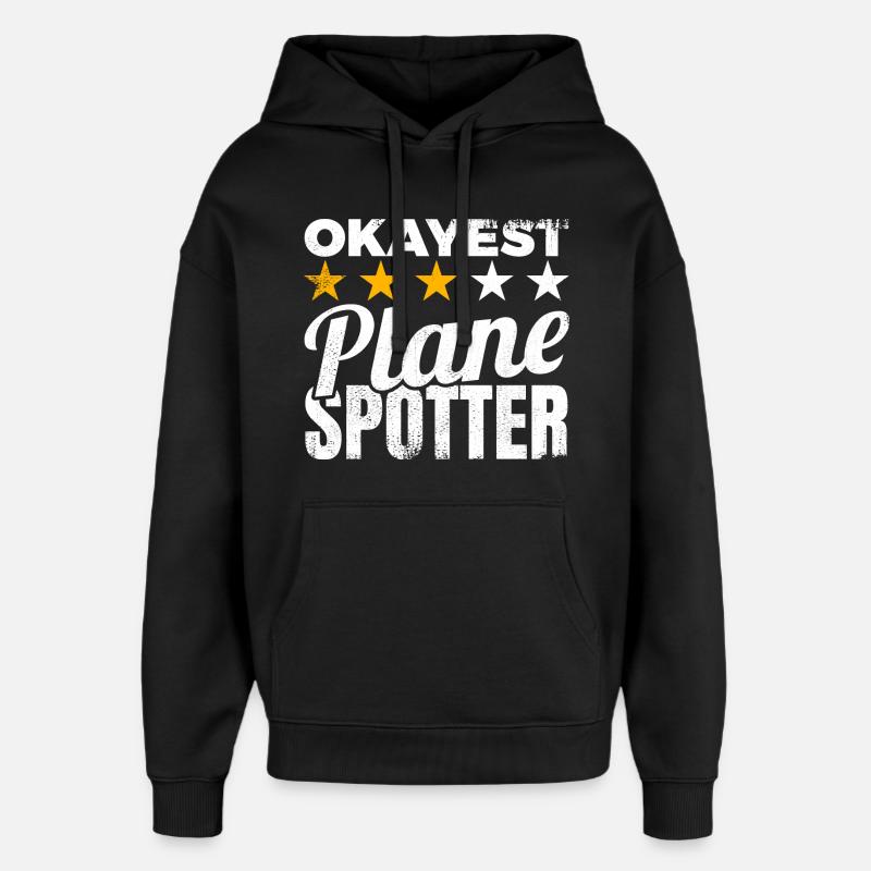 Durchschnittlicher Planespotter - Oversized Unisex Hoodie von Stanley/Stella - Schwarz
