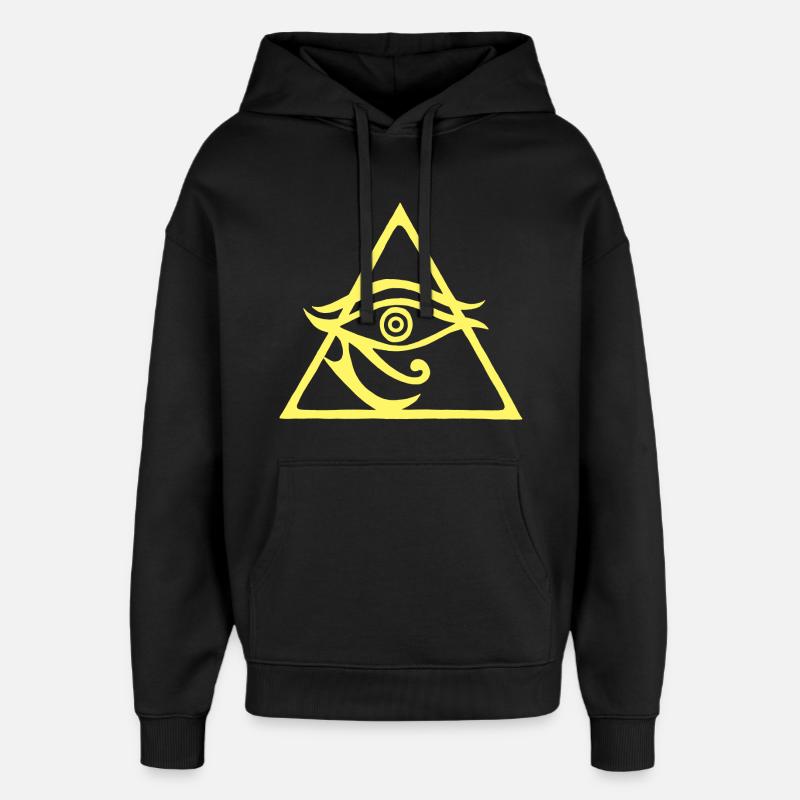 Die Pyramide des Gottes Horus - Oversized Unisex Hoodie von Stanley/Stella - Schwarz
