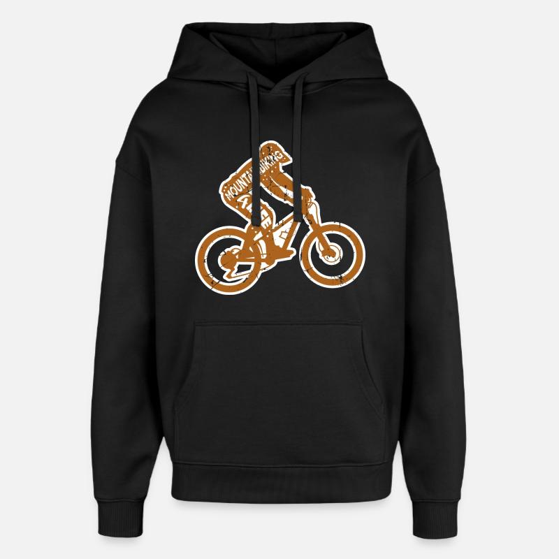 Dicton de vététiste - Sweat à capuche unisexe Stanley/Stella Oversized - noir
