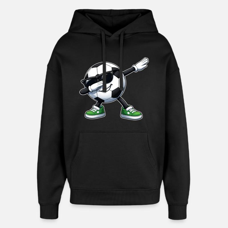 Football de dab - Sweat à capuche unisexe Stanley/Stella Oversized - noir