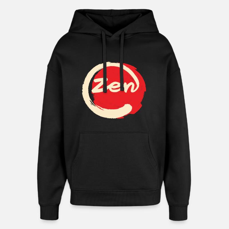 Zen - Sweat à capuche unisexe Stanley/Stella Oversized - noir