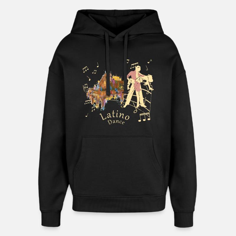 Danseuse latino - Sweat à capuche unisexe Stanley/Stella Oversized - noir