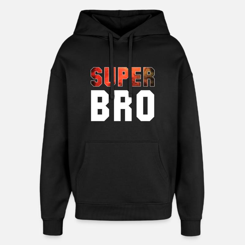 Super frère frère cadeau - Sweat à capuche unisexe Stanley/Stella Oversized - noir