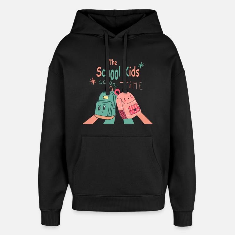 Retour à l’école - Sweat à capuche unisexe Stanley/Stella Oversized - noir