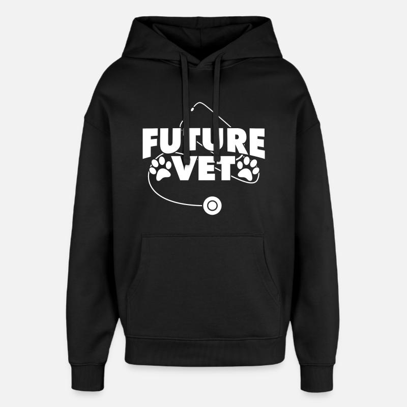 Veterinärstudent - Oversized Unisex Hoodie von Stanley/Stella - Schwarz