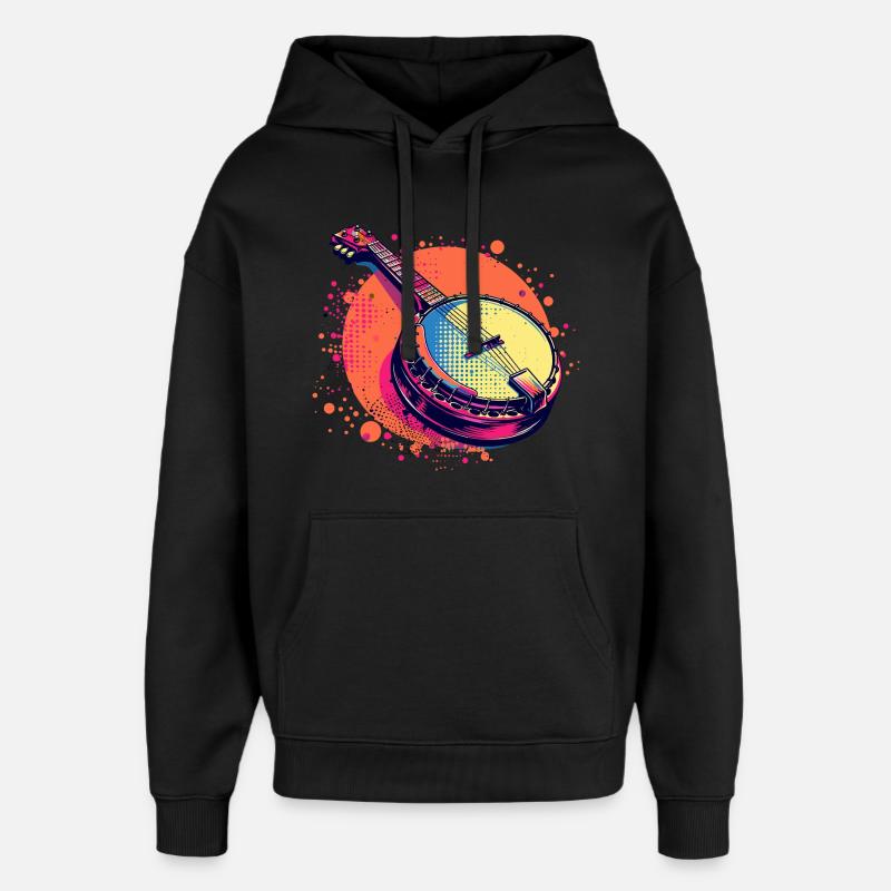 Banjo Comic Look - Oversized Unisex Hoodie von Stanley/Stella - Schwarz